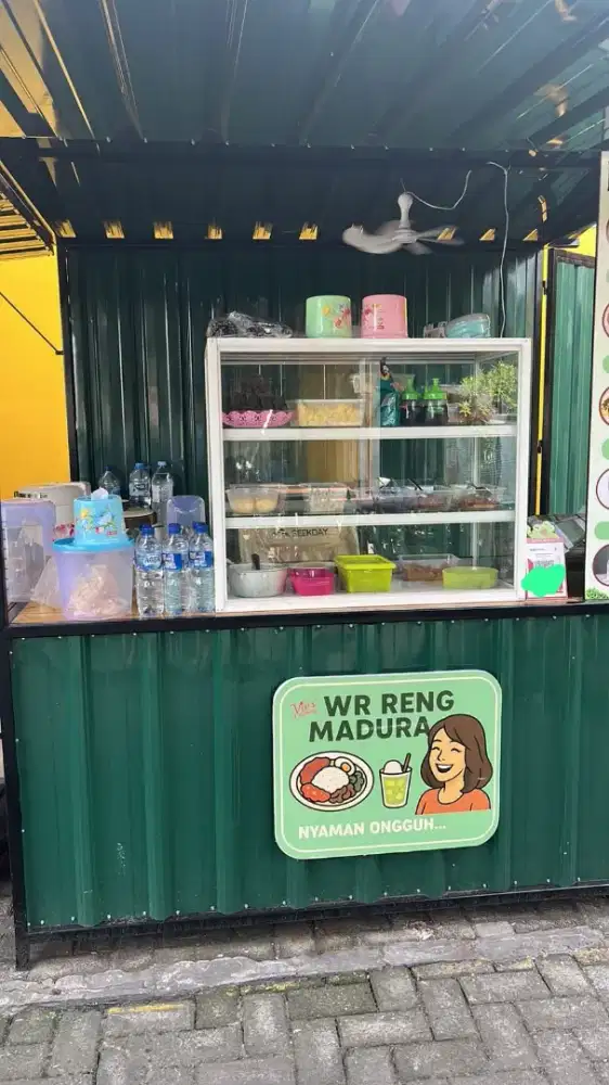 Rombong Booth Kontainer ukuran 200 x 150 cm