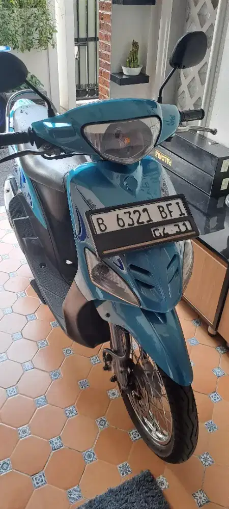 Mio Sporty biru muda pajak hidup