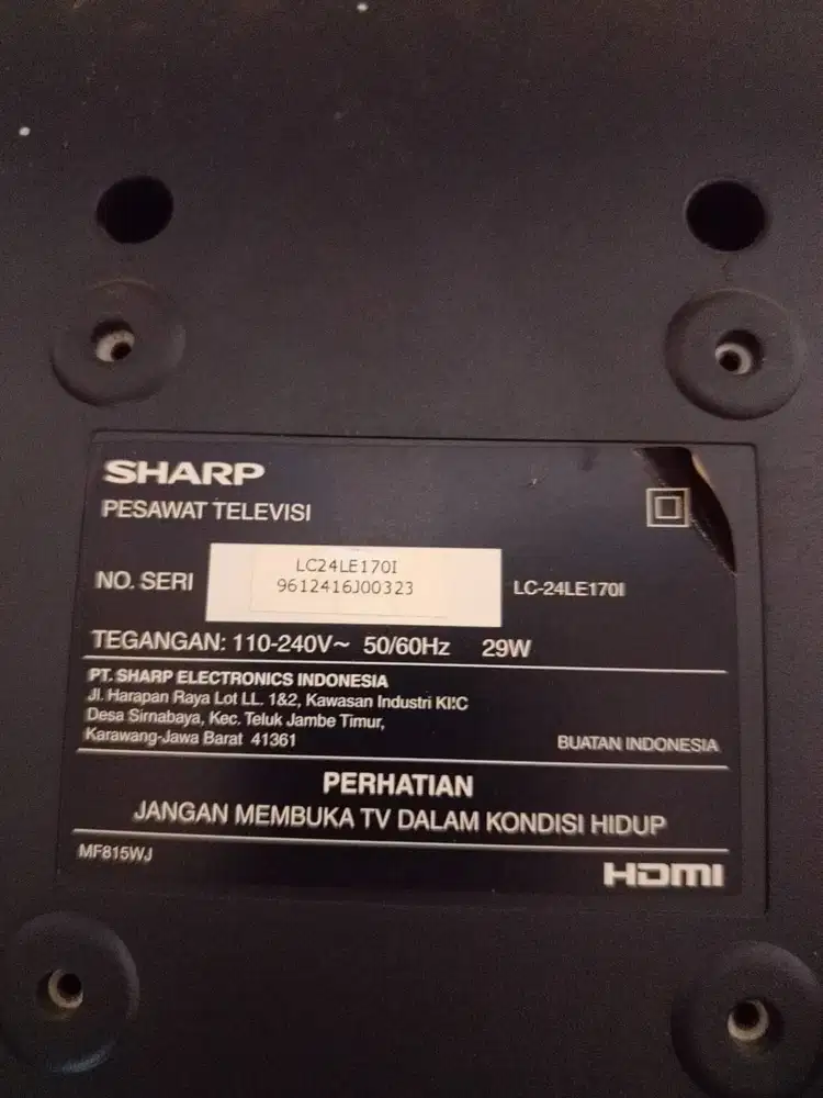 Dijula sharp Aquos 24 inch