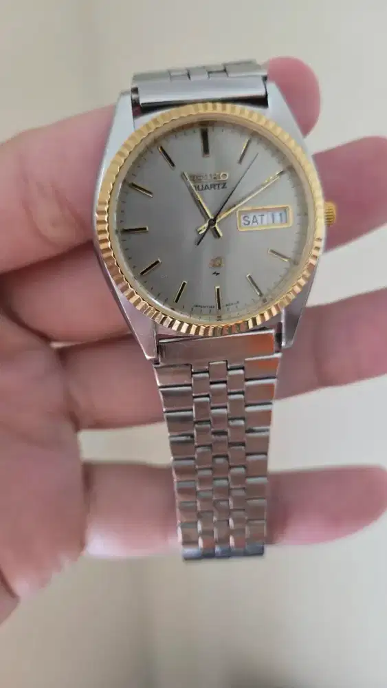 Jam vintage Seiko SQ Men's Two-Tone (used)