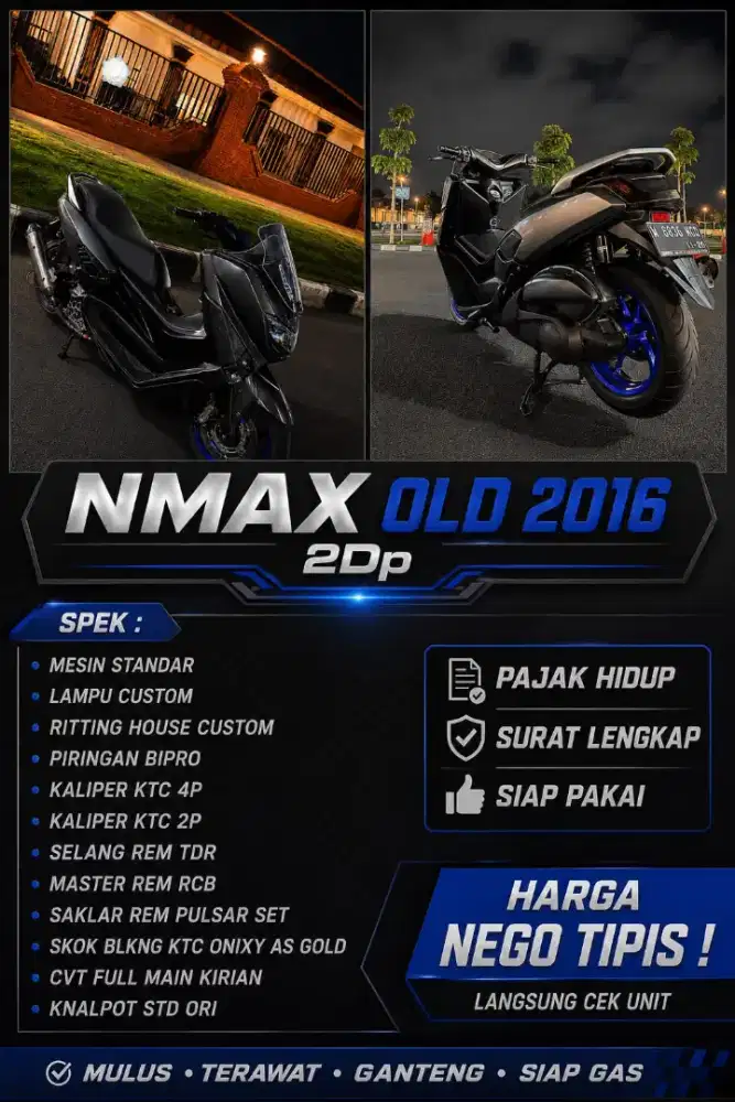 Jual Santai Nmax Old 2016