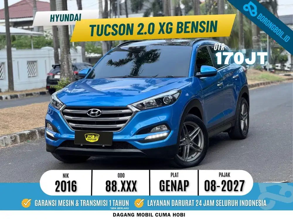 HYUNDAI TUCSON 2.0 XG PANORAMIC SUNROOF AT 2016 BIRU METALIK