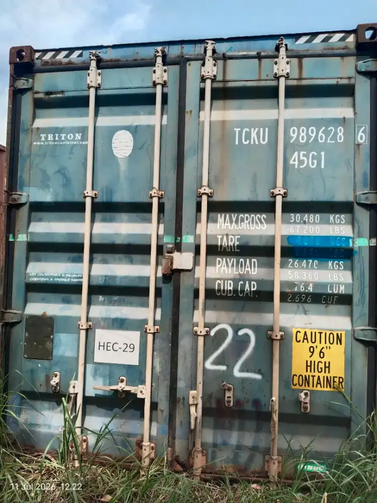 Di jual kontainer 40 ft   45G1