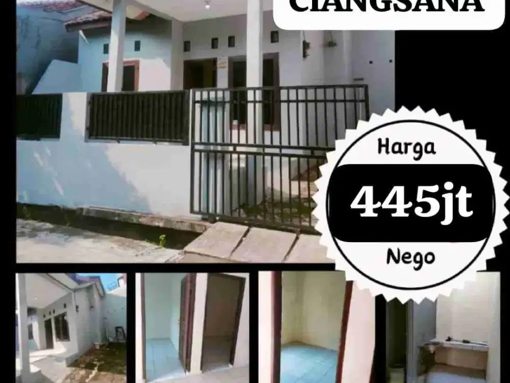 Jual cepat rumah dalam komplek Ciangsana