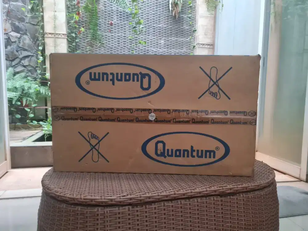 Kompor Gas 2 Tungku Quantum QGC-201 DMP-C - Fullset Mulus