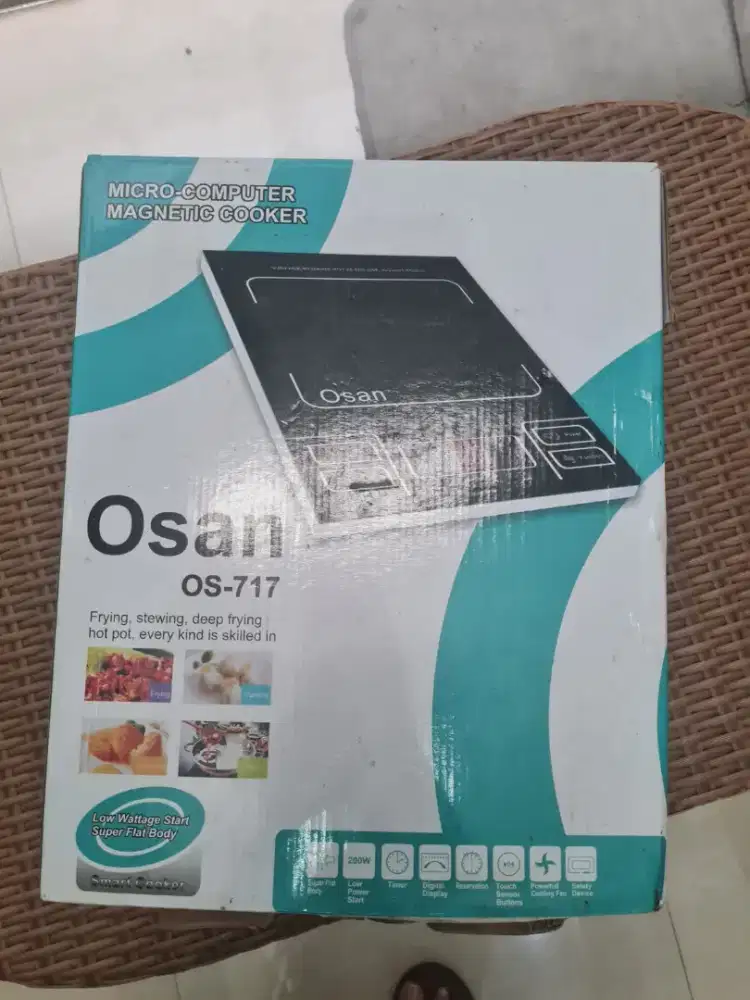 Kompor Induksi / Listrik Osan OS-717 Super Flat - Fullset Dus Mulus