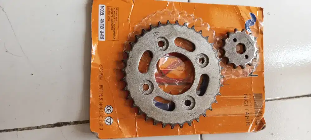 Rantai + Gear Set Supra Fit New