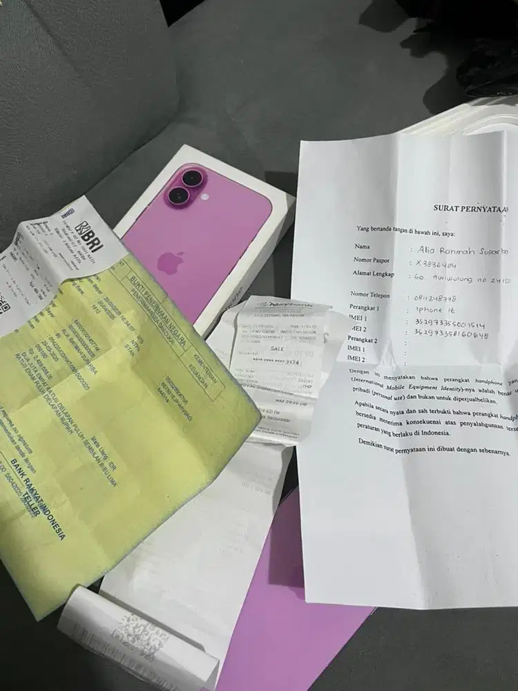 iphone 16 plus 128gb pink resmi beacukai setara ibox