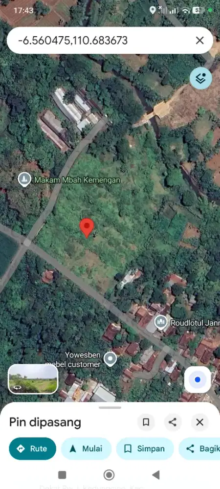 Tanah kosong cocok untuk perumahan, industri, kaplingan