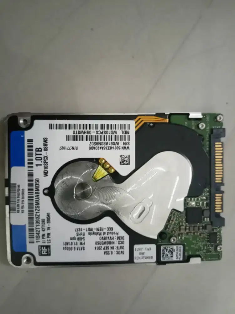 Hdd laptop 1 tera normal 100%