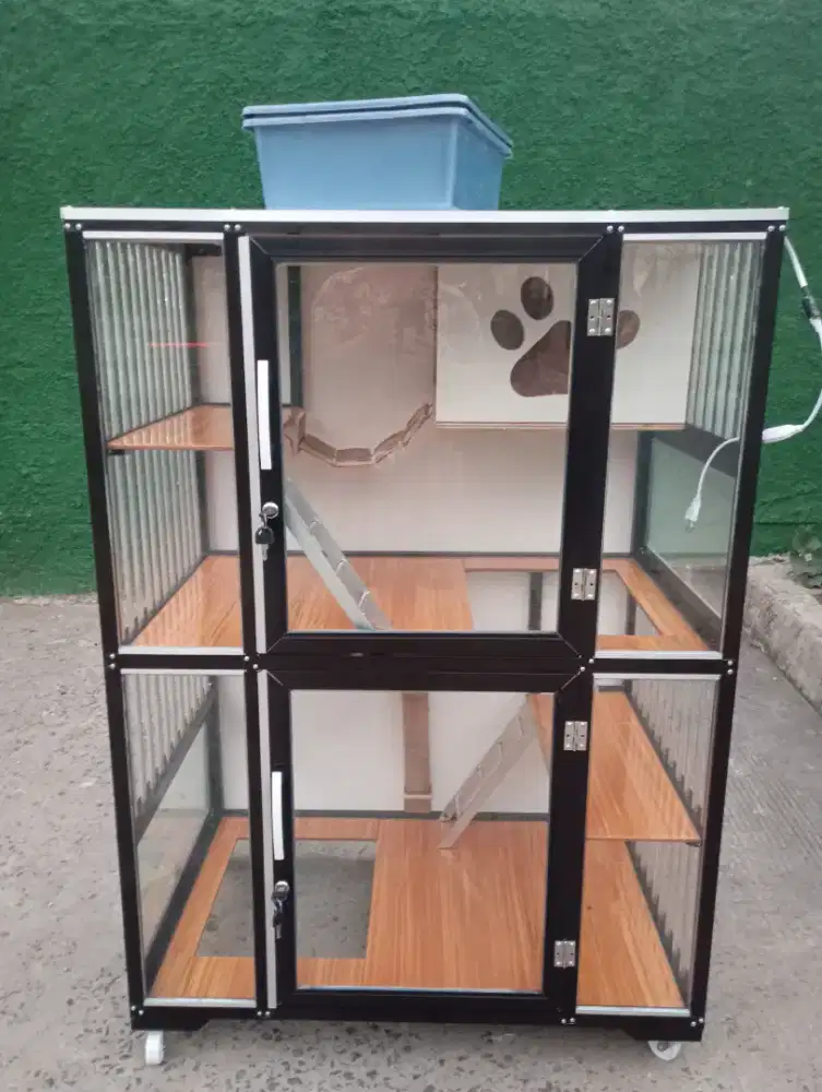 Kandang Kucing 2 Tingkat Playground Baru