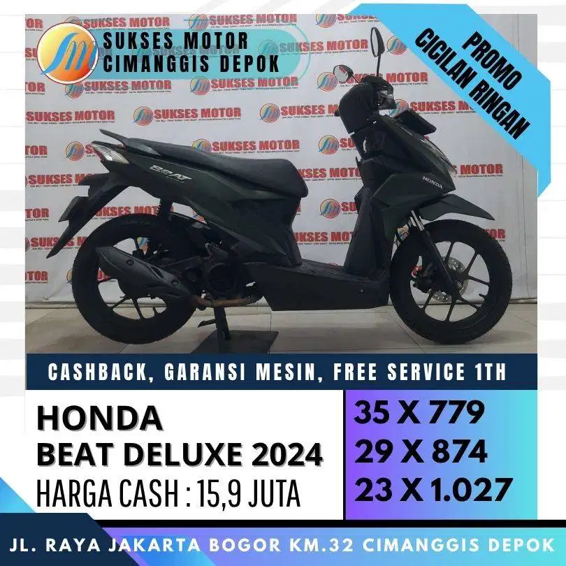 DP 700 BEAT DELUXE 2024 CASH KREDIT CICILAN RINGAN UNIT BERGARANSI