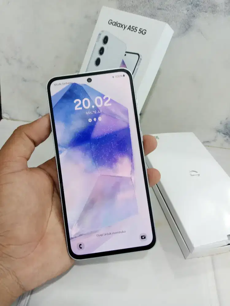 Samsung galaxy A55 5G ram8/256 fulset ori barang mulus