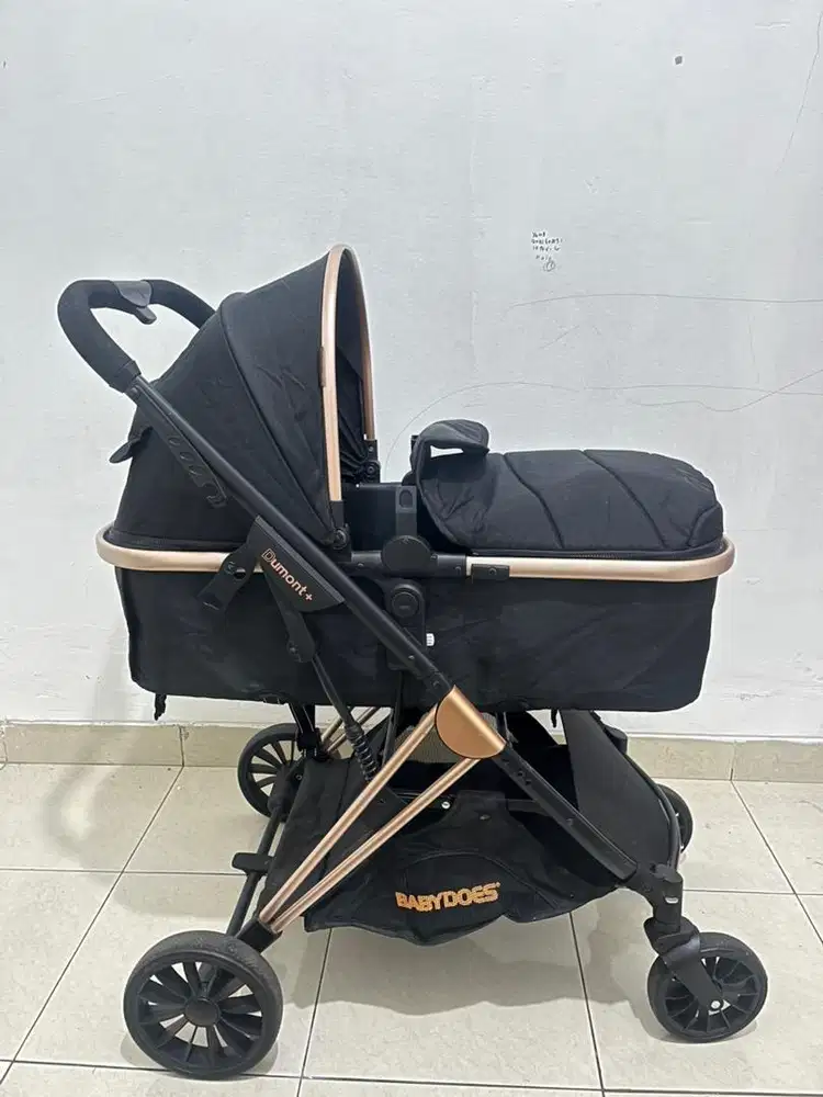 Stroller Babydoes Dumont+ Bassinet Lengkap - Mulus & Terawat