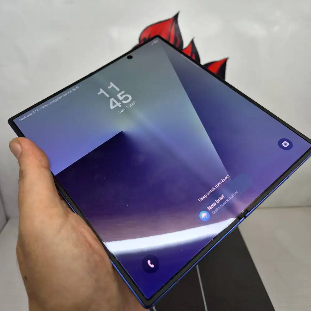 SUPER MULUS : Samsung Z Fold 7 Blue 12/256 FULLSET SEIN No Minus