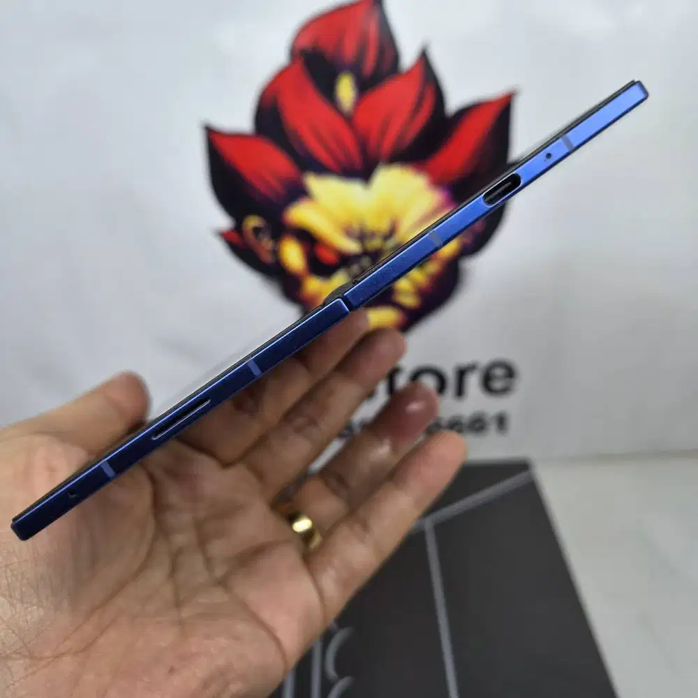 SUPER MULUS : Samsung Z Fold 7 Blue 12/256 FULLSET SEIN No Minus