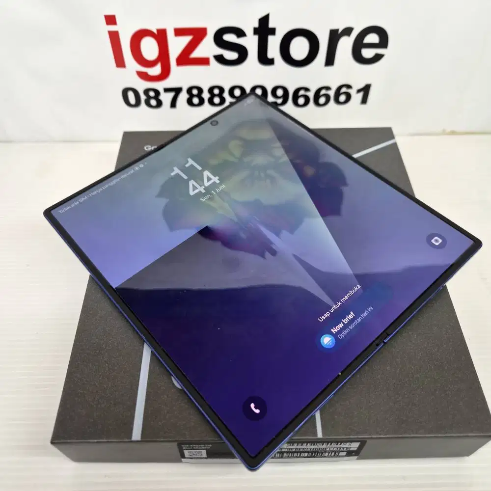 SUPER MULUS : Samsung Z Fold 7 Blue 12/256 FULLSET SEIN No Minus