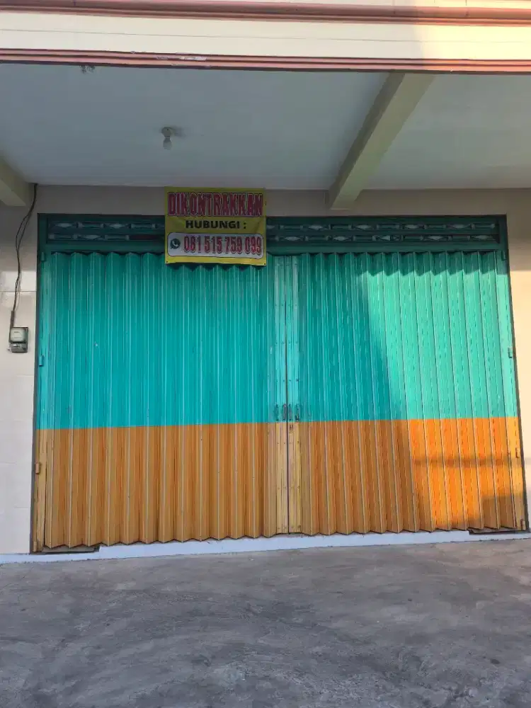 Disewakan toko strategis pinggir jalan ramai