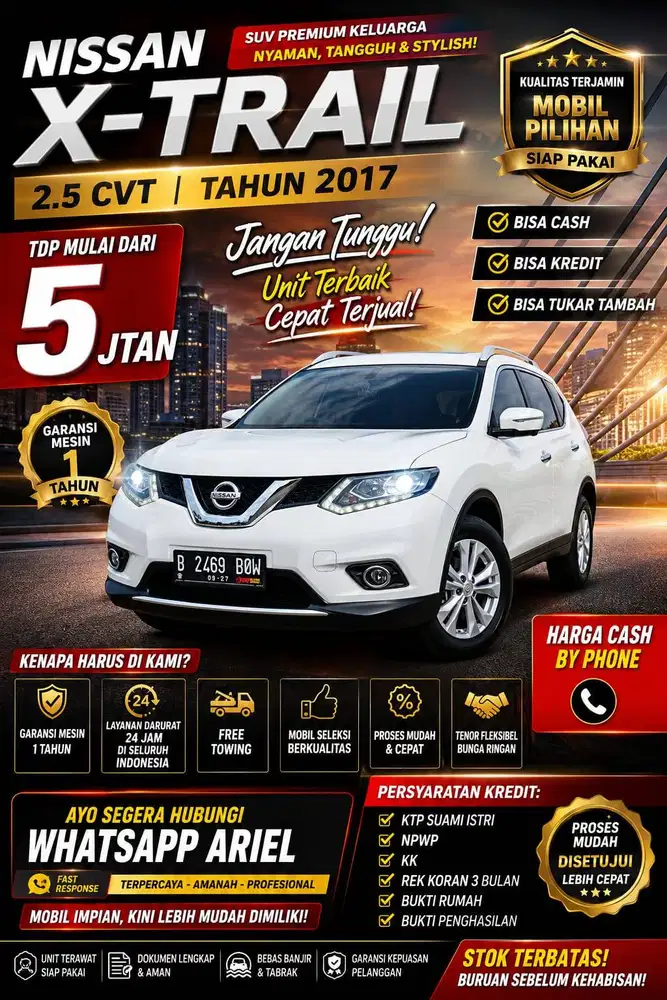 Nissan X-Trail 2.5 CVT 2017