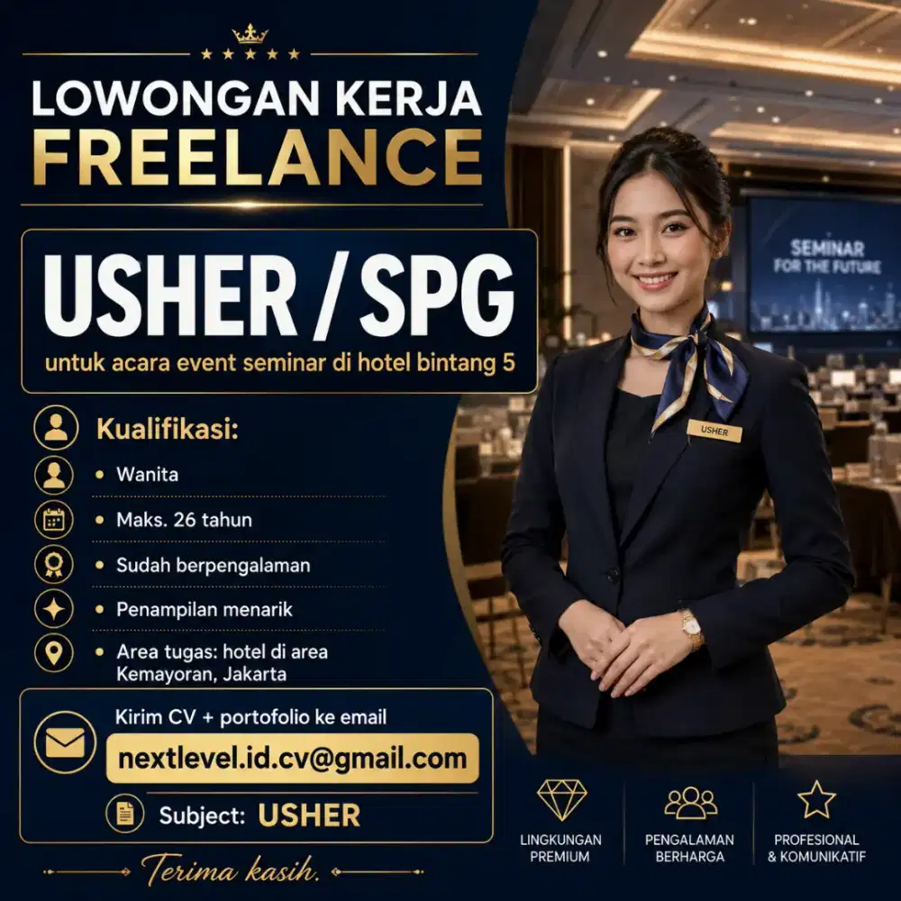 Mencari SPG atau USHER Event Seminar