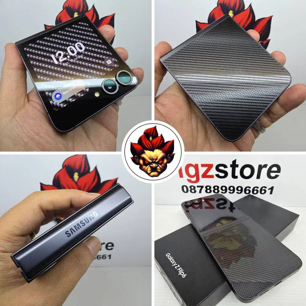 SUPER Mulus : Samsung Z Flip 6 12/256 Exclusive Black Crafted SEIN