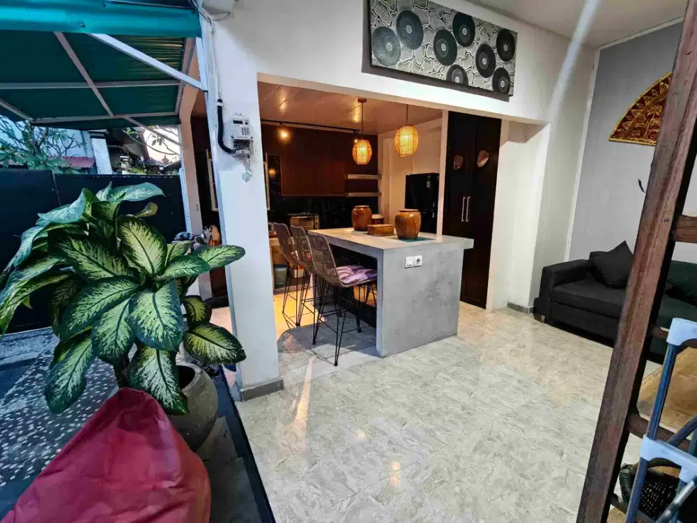 Disewakan 2 BR villa furnished strategis bebas banjir Dekat canggu - Thumbnail 2