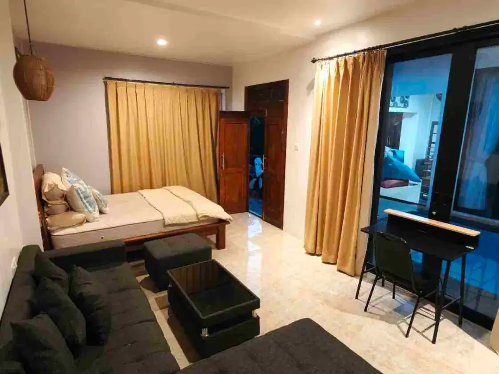 Disewakan 2 BR villa furnished strategis bebas banjir Dekat canggu - Thumbnail 8
