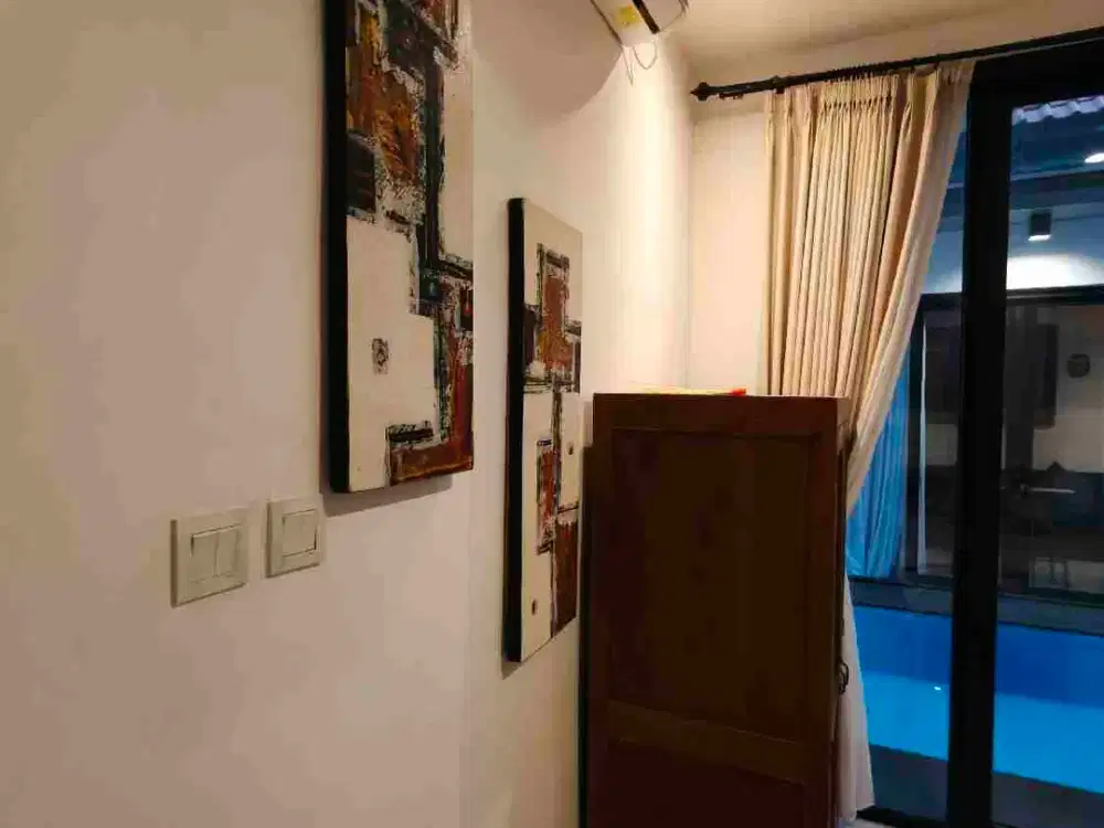 Disewakan 2 BR villa furnished strategis bebas banjir Dekat canggu - Thumbnail 9