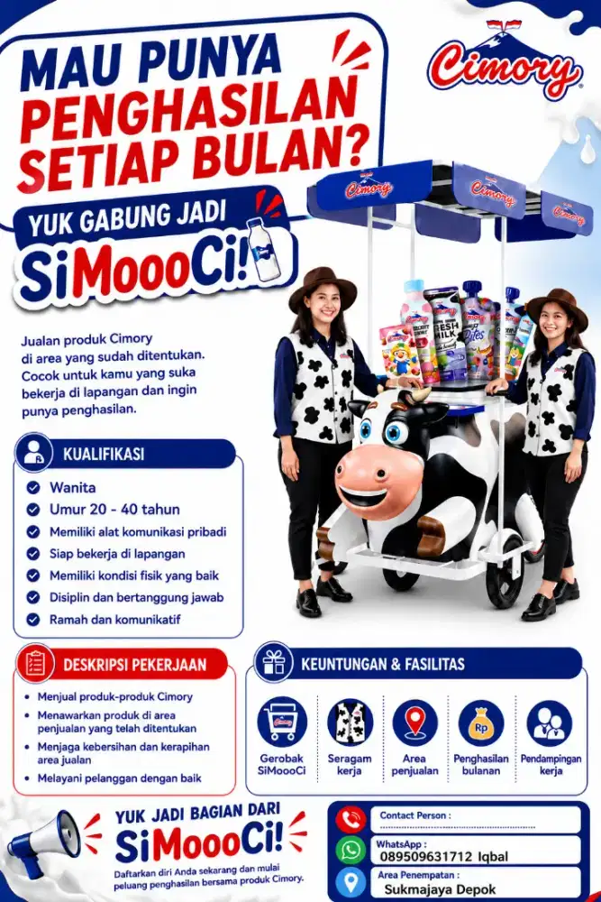 Lowongan Kerja Mitra SiMoooCi Cimory Indonesia