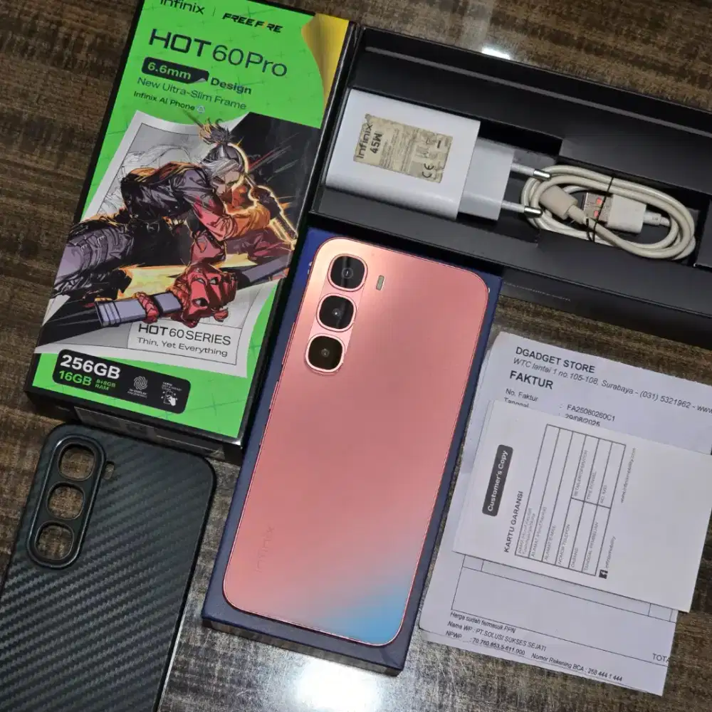 Infinix Hot 60 Pro 8/256GB Coral Garansi Resmi Indonesia