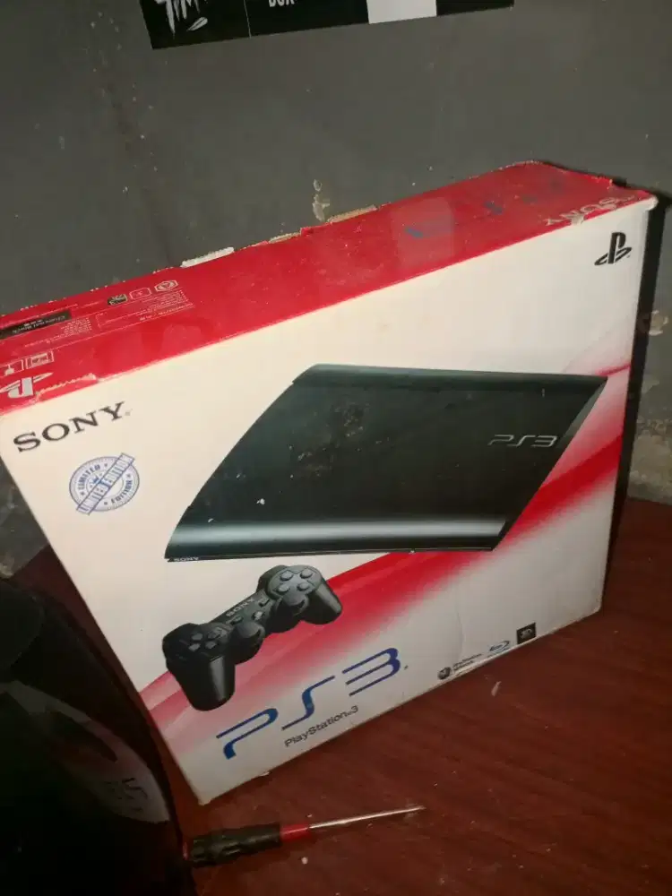 ps 3 super slim 500gb fullset 4 stik