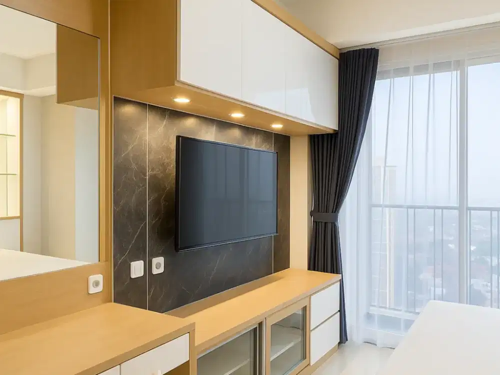 FREE TAGIHAN 600RIBU/BULAN Apartemen Springwood Residence Studio Furnish Mewah