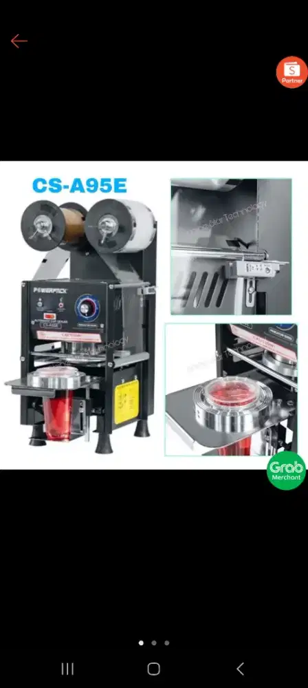 Cup sealer otomatis masih garansi