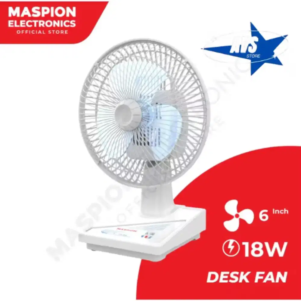 Kipas Angin Maspion F-15DA Ukuran 6 inch