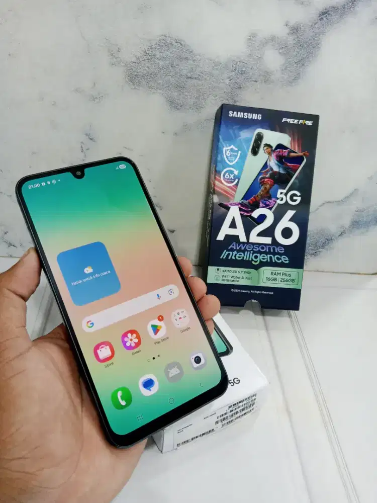 Samsung galaxy A26 5G ram8/256 fulset ori  barang mulus seperti baru