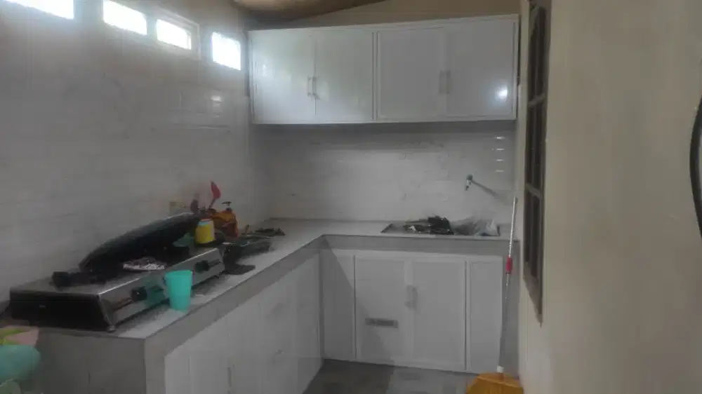 Kitchen set alluminium acp dan kaca
