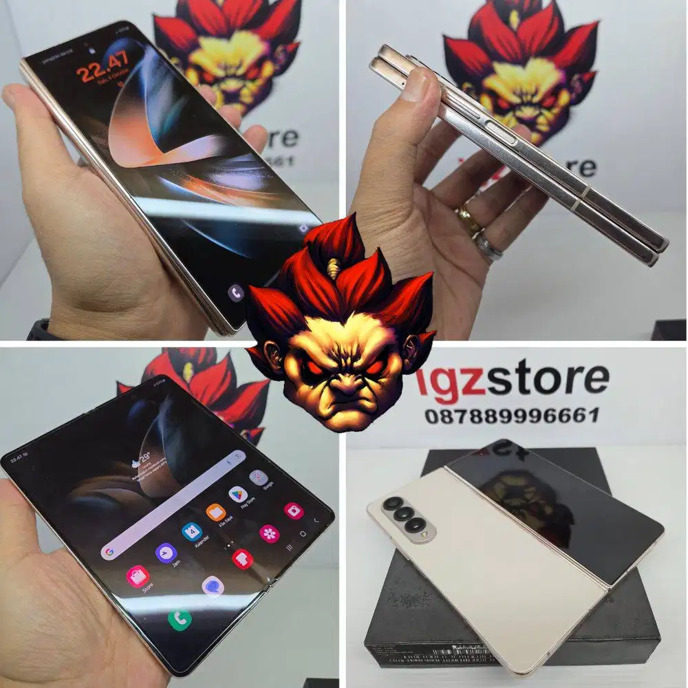 SIAP COD MULUS : Samsung Z Fold 4 Beige Gold Mulus Minus FULLSET