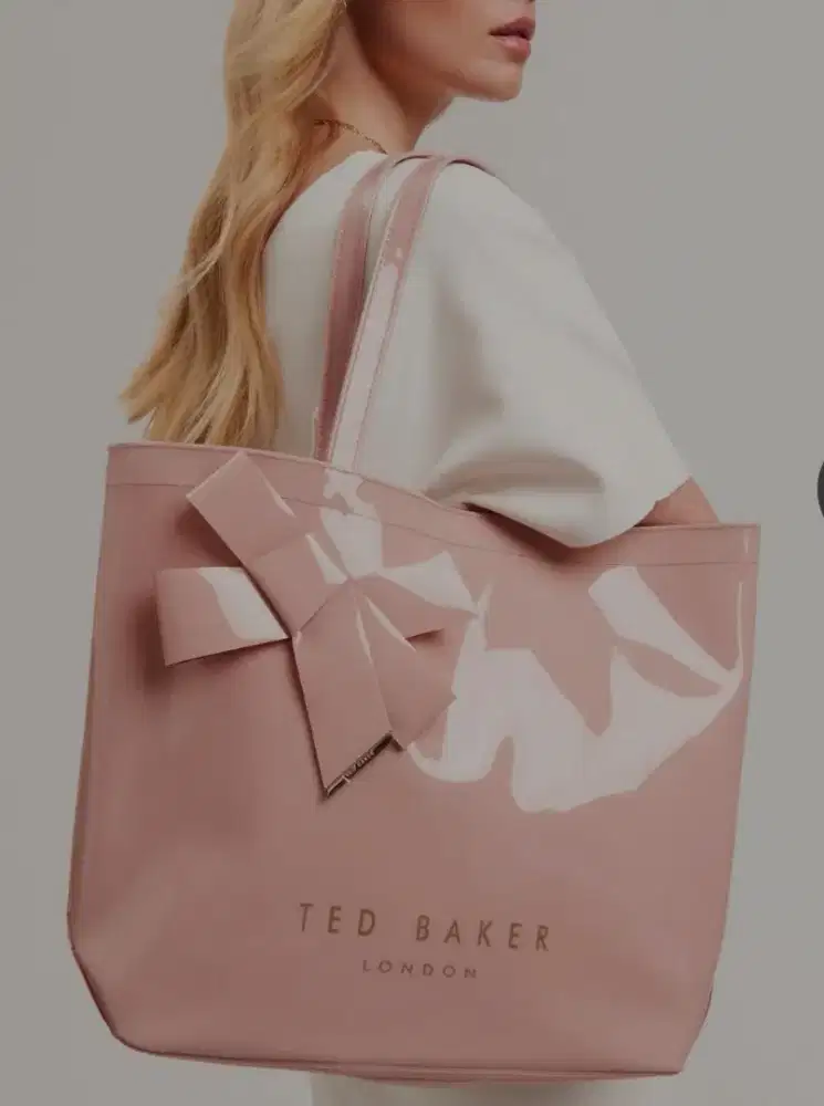 New. Ted Baker Knot Now Large Tote - Pink