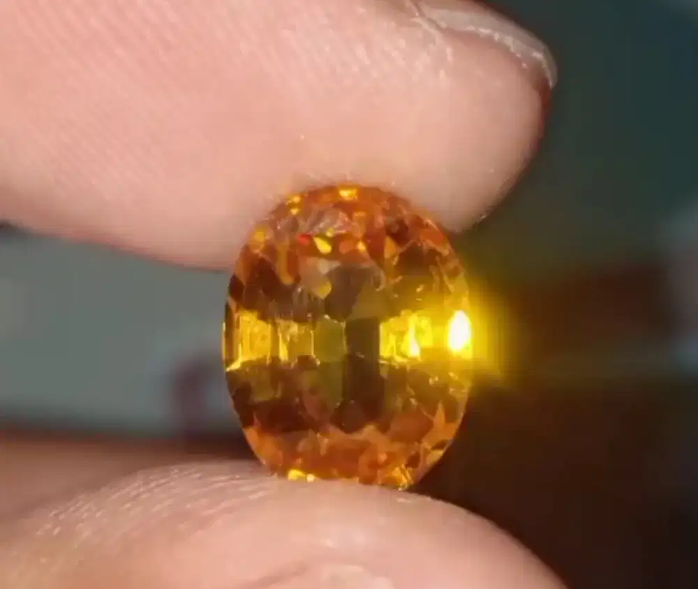 Natural orange sapphire