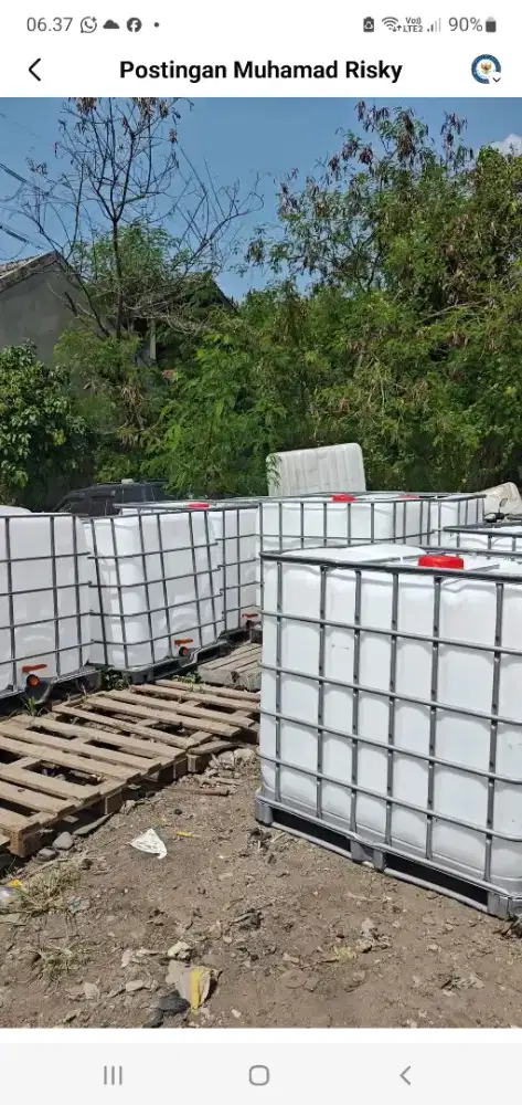 TANDON / TANGKI IBC Tank Kapasitas 1.000 liter BEKAS PAKAI