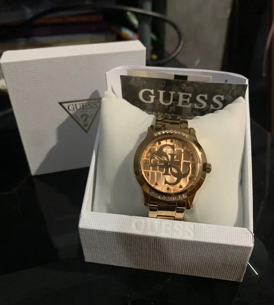 Jam Tangan Wanita Original Guess Annette Ladies Rose Gold Tone Analog