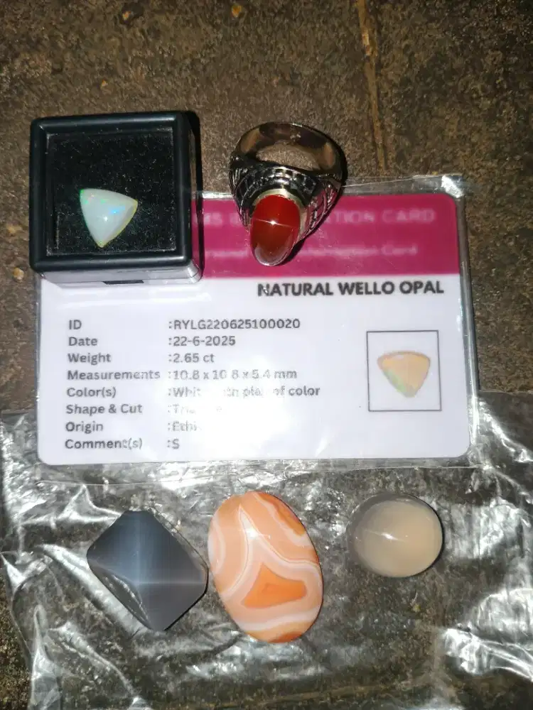 Berbagai macam jenis batu cincin