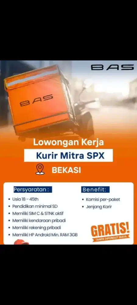LOWONGAN KURIR PAKET SHOPEE (SPX)