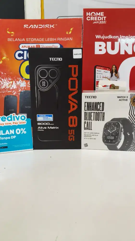 Pova 8 5G 8+8/ 256 + 8000 mAh 144HZ + Lensa Sony Promo 300k