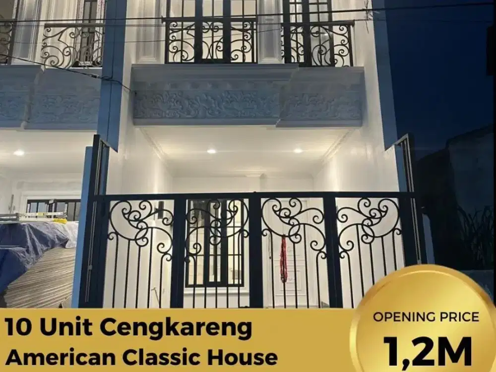 Last 1 Unit Rumah Baru 2 Lantai American Classic SHM Cengkareng Barat