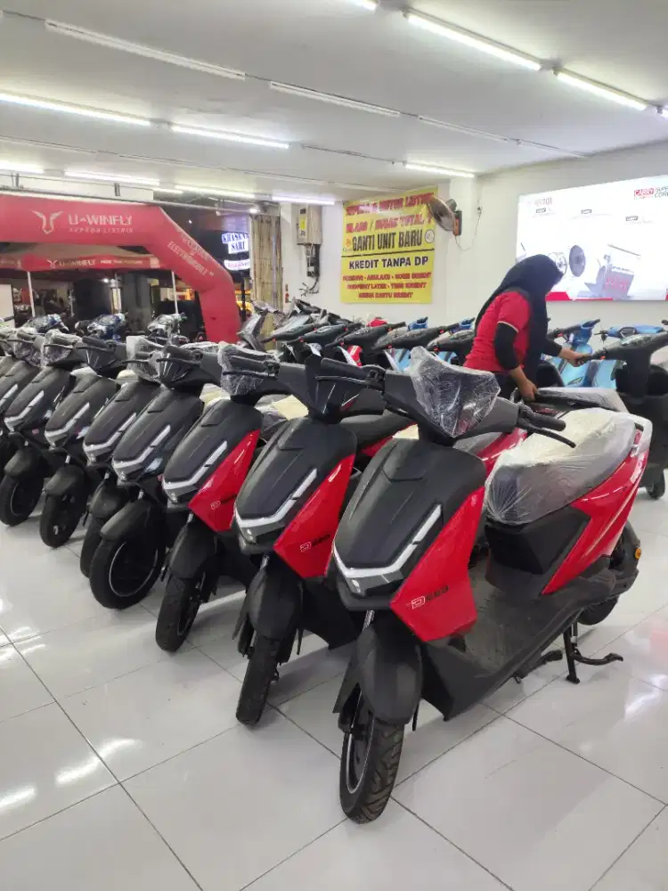HARGA PROMO TERBATAS!! SEPEDA LISTRIK UWINFLY D66B BAGASI LUAS 19LiTER