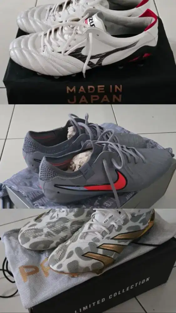 Borongan Sepatu Mizuno Nike Adidas