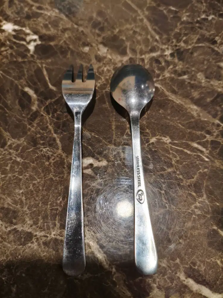 Small Spoon and Fork Set / Sendok dan Garpu Kecil Set