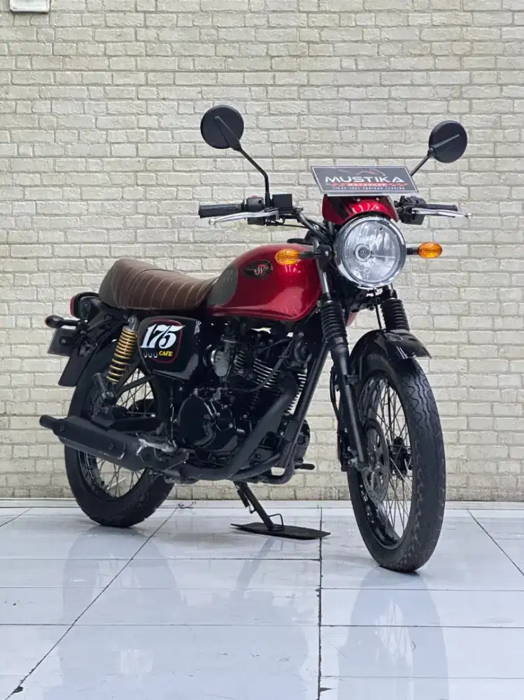 TERMURAH‼️ Kawasaki W175 Cafe 2019 Merah Favorit - Dava Mustika
