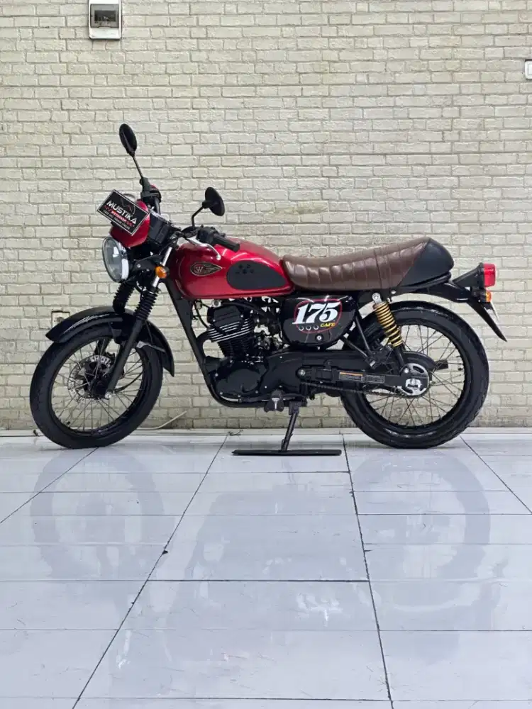 TERMURAH‼️ Kawasaki W175 Cafe 2019 Merah Favorit